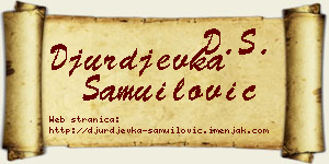 Đurđevka Samuilović vizit kartica